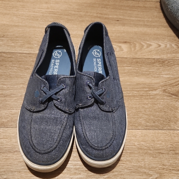 Sperry Men's Denim Blue Boat Shoes - Picture 1 of 1